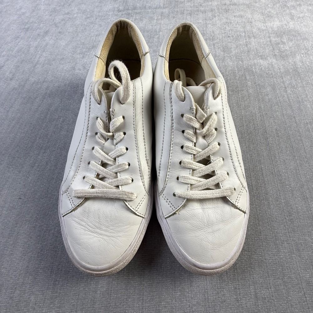 Madewell Sidewalk Low Top Sneakers White Leather Womens 8M MA134 FA20